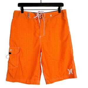 Hurley for Buckle Swim Board Shorts Orange Outseam 22” Mens - 30